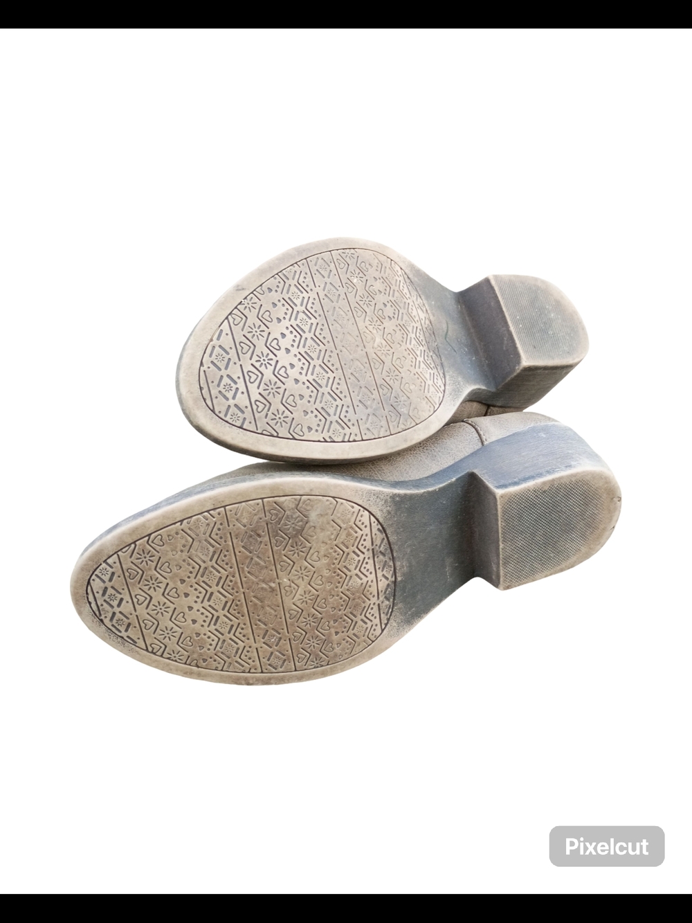 pop Taupe Distressed Cutout Ankle Booties - Picture 5 of 9